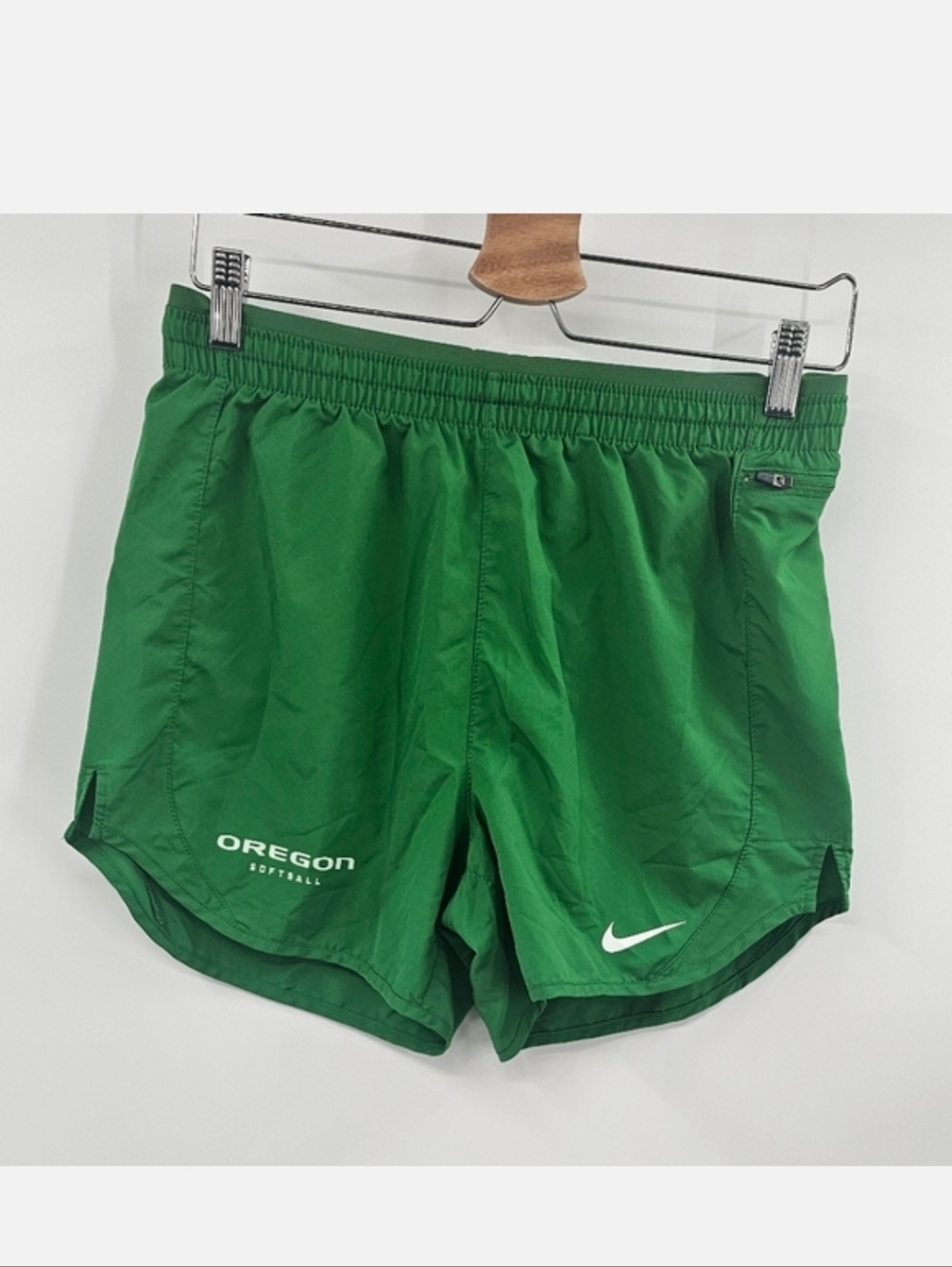 Nike Green Oregon Softball Athletic Shorts